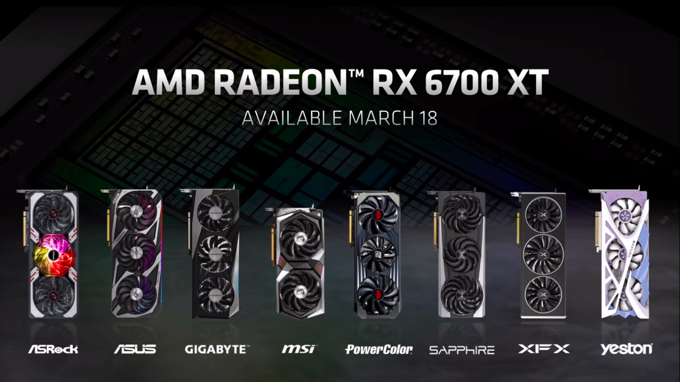 Vendor AMD RX 6700 XT
